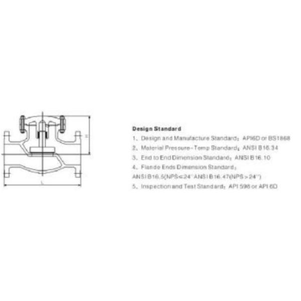 2 inch 150LB Bolted Bonnet Swing type Flanged Wafer Check Valves