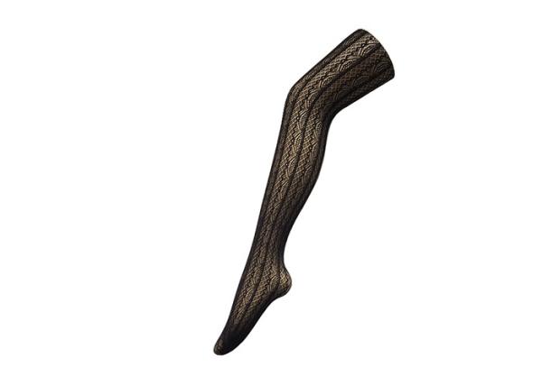 Professional  Ladies Fishnet Tights Square Zigzag Pantyhose Tights