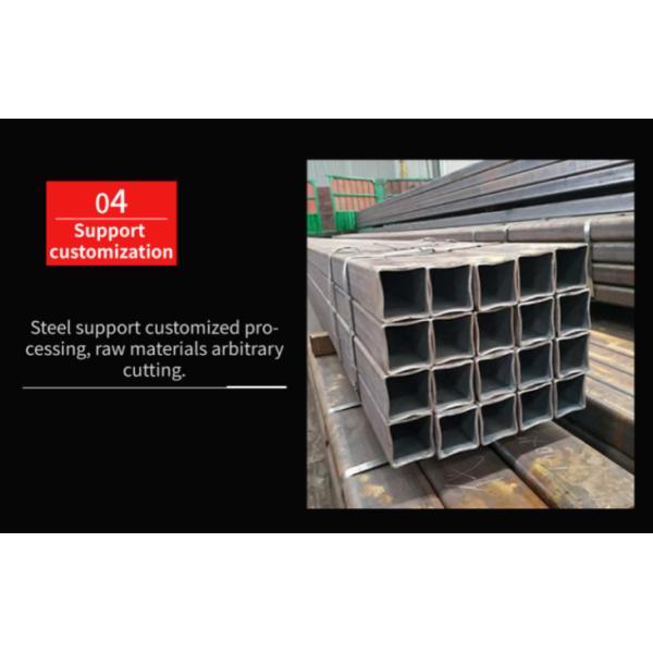 304 316 tubo rectangular de acero cuadrado de carbono del tubo Q235 Q345B de los SS