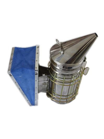 ISO S M L Conic Stainless Steel Bee Hive Smoker Beekeeping Equipment With Heat Shield