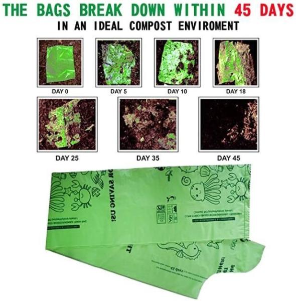 Trash Bag Recycling Garbage Bags For Kitchen Bathroom Yard Office Wastebasket Car, Recycling bags Degradable Waste baske