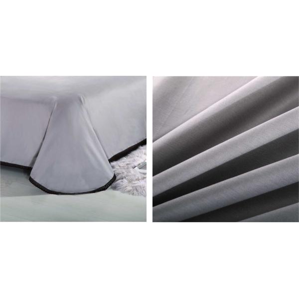 Lightweight Fabric Lace Luxury Cotton Sheets , 3 Pcs Elegant Sheet Sets