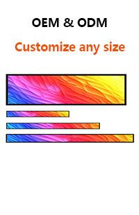 Smart Shelf Stretched LCD Display strips 46.6 Electronic Bus
