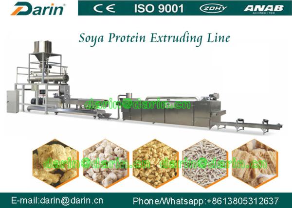 Breakfast cereals Soya Extruder Machine 120kg/h , 500kg/h , 1ton/h