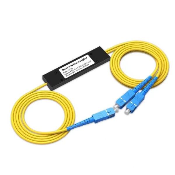 1*2 Fiber Optic Coupler double wavelength 1310 1550nm  1*2 Fbt Fiber Optic Splitter Fiber Optic Fbt Splitter Abs BOX