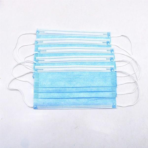3 Ply Non Woven Face Mask Disposable Protective Face Mask Anti Saliva