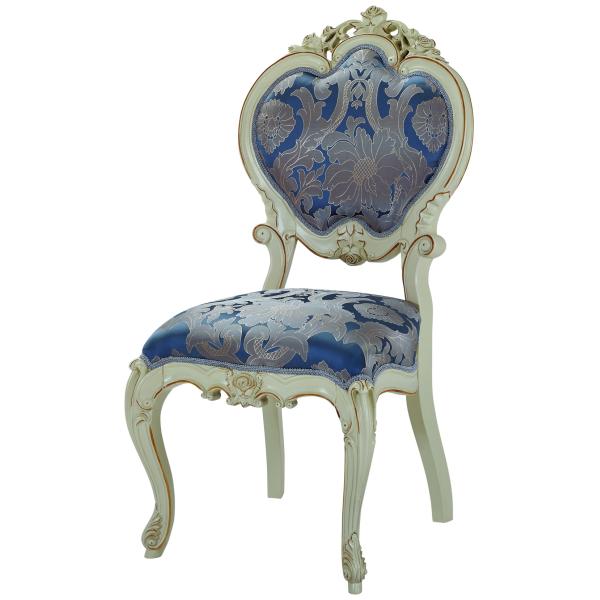 french style wooden dining room chair ，fabric dining chair with solid wood frame