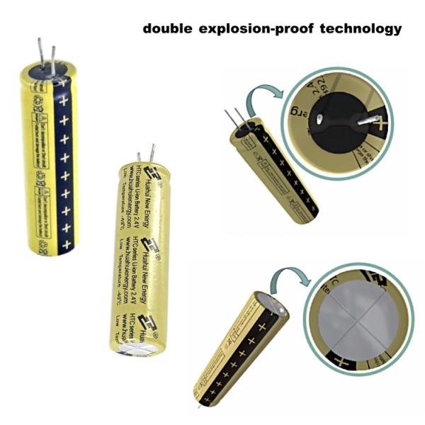 Lithium Titanate Battery Cells HTC1865 2.4V1300mAh Lithium Titanate Battery Good Energy Storage