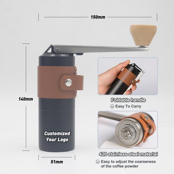 Convenient and Europe Design Style Outdoor Portable Folding Manual Coffee Grinder Sets