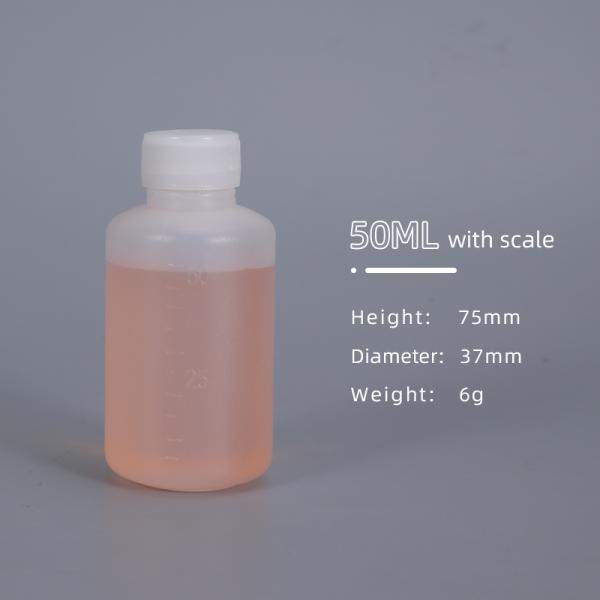 Tipo de sellado Botella de reactivo Hdpe de plástico para análisis de laboratorio