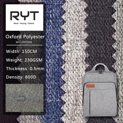 600D Two tone Twill Poly Oxford Fabric Custom Cationic Dyed Color