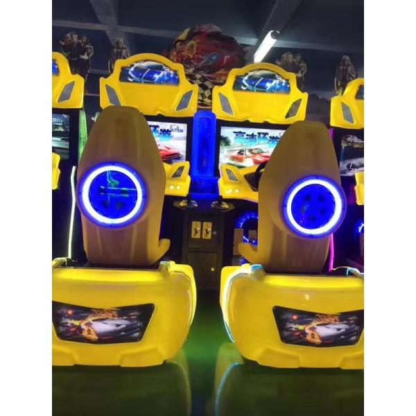 PlayFun Coin Operated  Luxury 2 Seats Racing Car Arcade Game Machine Simulator Video Game Machine