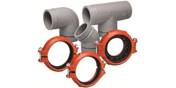 FM UL Approved Groove Lock Pipe Fittings Stainless Steel Material For Fire Safety System