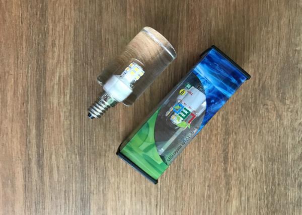 E14 Crystal LED Candle Light Dimmable AC220V 2700K 4.3W LM80 SMD2835