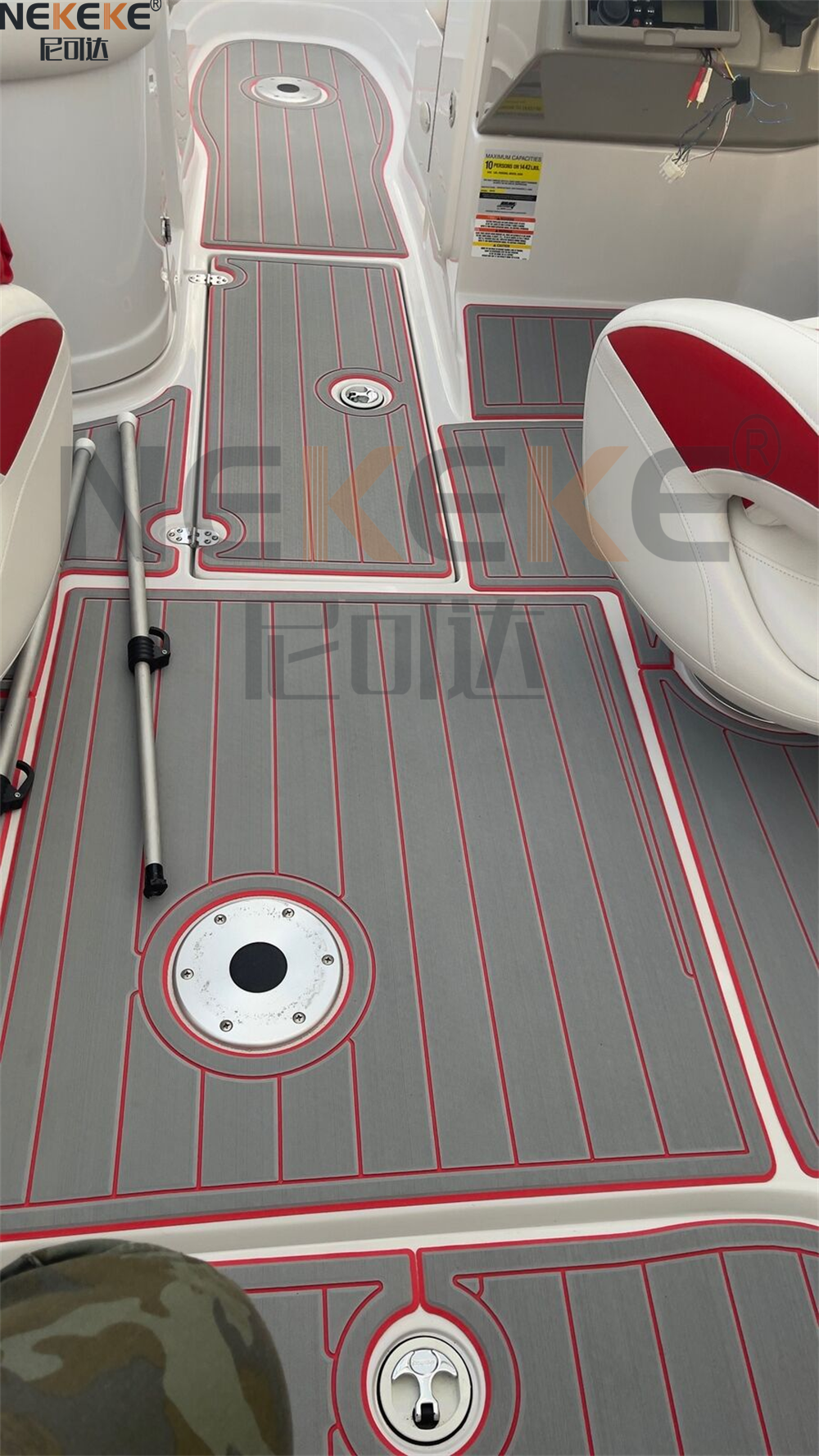 Crownline 220EX 2007 Swim Platform Cockpit EVA Faux Teak Deck Mat Marine Flooring Pad