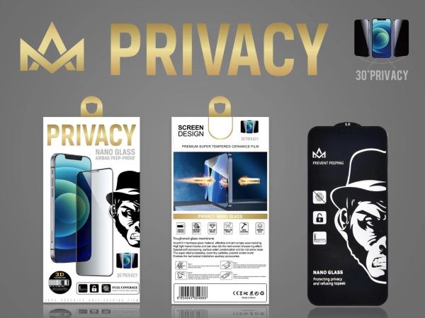 18D Screen Protector Privacy Glass Anti Broken 9H Hardness Waterproof Antifouling