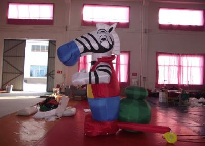 Sinais de propaganda de zebra inflável forte de náilon em pvc linda zebra inflável grande para venda