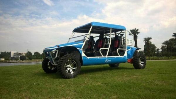 50kw 1100cc Gas Powered Utility Vehicles With 4 Seats Blue / Green