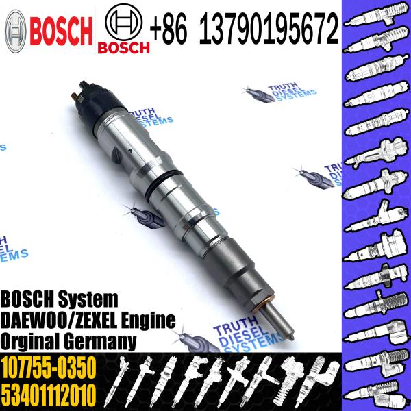 Инжектор 0445120040 коллектора системы впрыска топлива частей инжектора топлива двигателя дизеля для DAEWOO DOOSAN 107755-0350