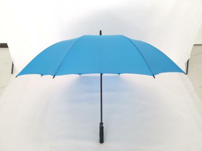 Standard Size Blue Promotional Golf Umbrellas , Golf Style Umbrella Black EVA Handle