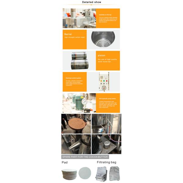Farms Customized Hydraulic Cocoa Butter Walnut Sesame Oil Extraction Machine for Oil Pressing