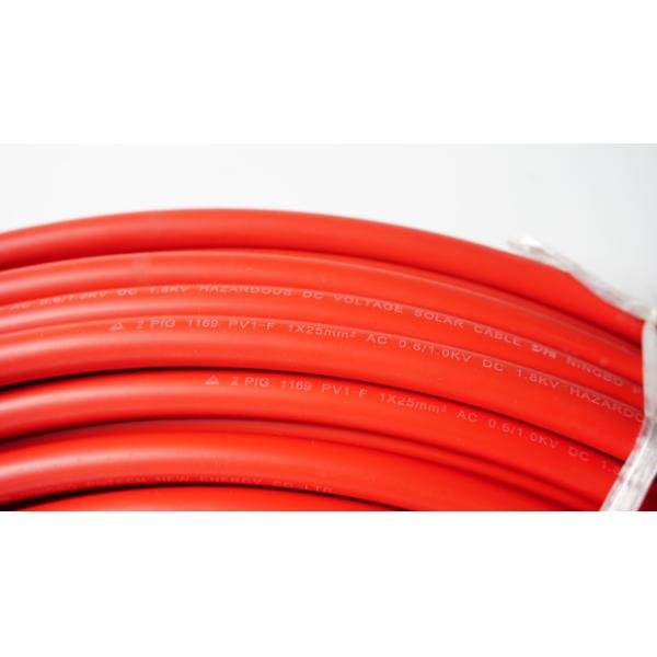 Cabo bonde solar estanhado 25mm2 da C.C. do TUV do revestimento de cobre da isolação do condutor XLPE