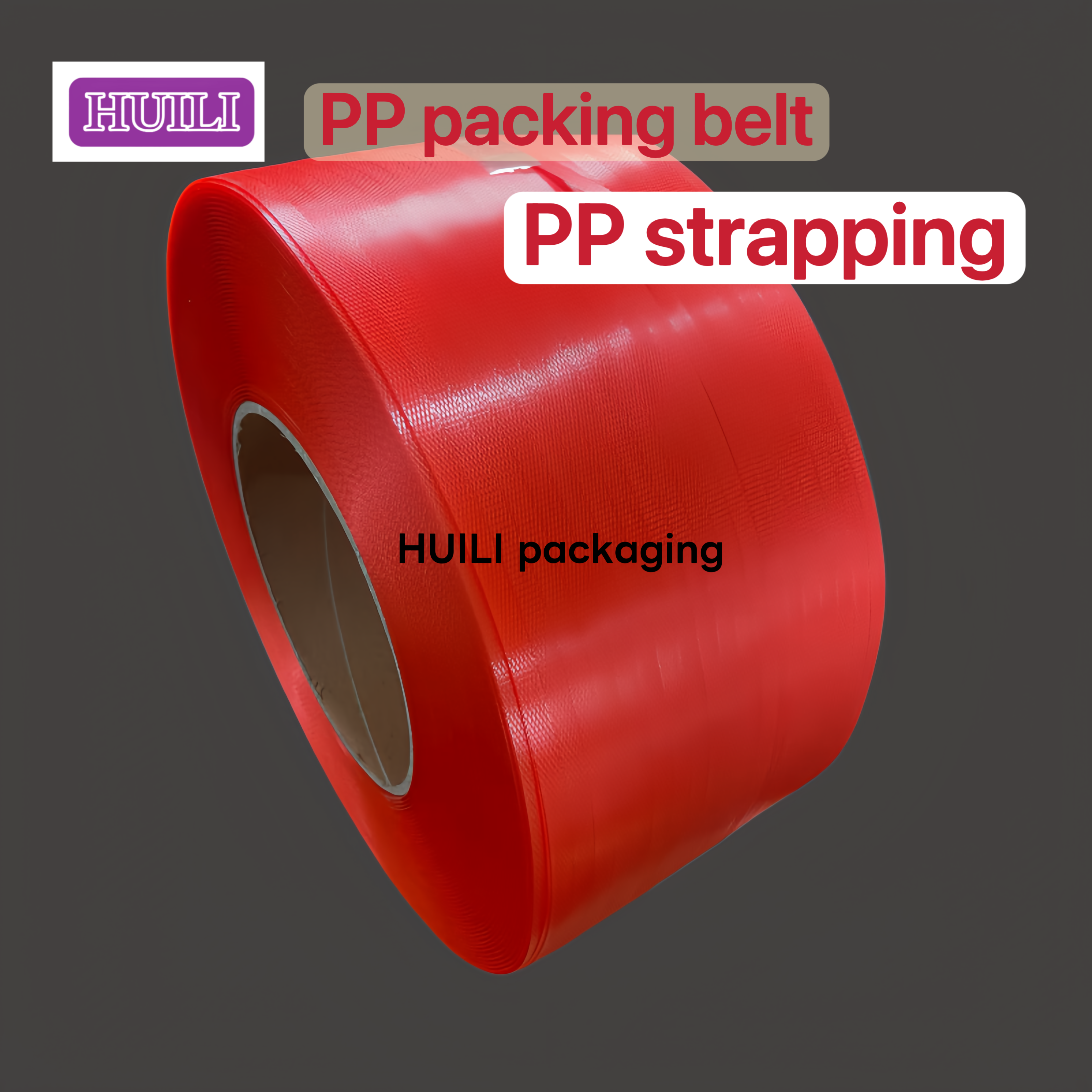 Red PP Packaging belt 5–15mm PP packing band for High-Speed ​​Automatic Strapping Machine