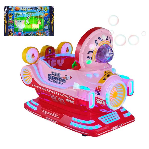 Ride de balanço elétrico infantil Divertimento no Carnaval Rides com imagem e moeda operada