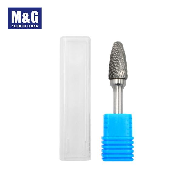Dia 3mm - 16mm Hss End Mill Tungsten Carbide Burr Arc Cylinder With Ball Top