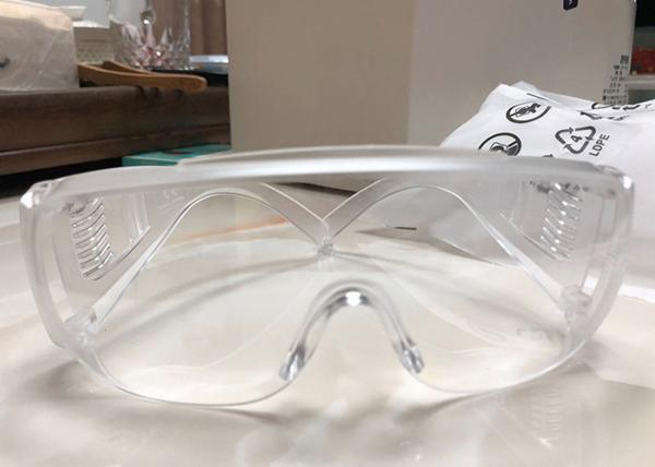 Safety Goggles with Vented Side Shields Clear Eyewear Impact Resistant Anti-Dust Lens Against Liquid