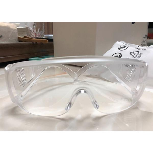 Safety Goggles with Vented Side Shields Clear Eyewear Impact Resistant Anti-Dust Lens Against Liquid