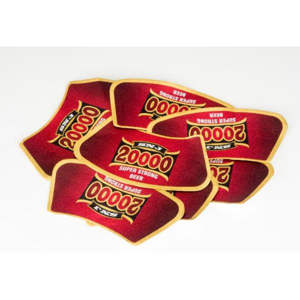 aluminum foil beer label metallized paper 0.2mm thickness aluminum foil gold aluminum foil label
