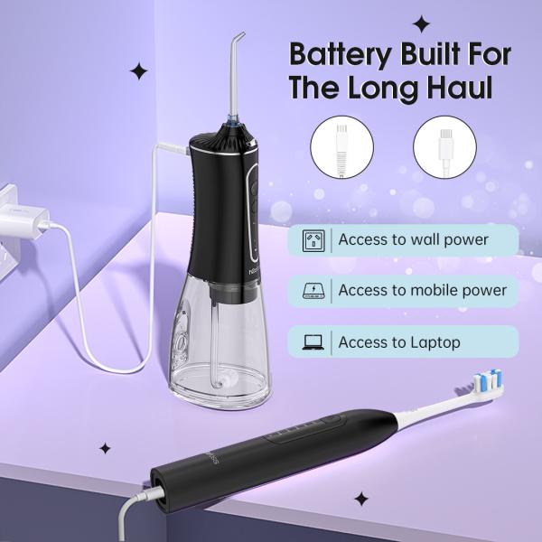OEM Brand Electric Water Flosser And Toothbrush Kit Oral Irrigator With 2500mAh Battery