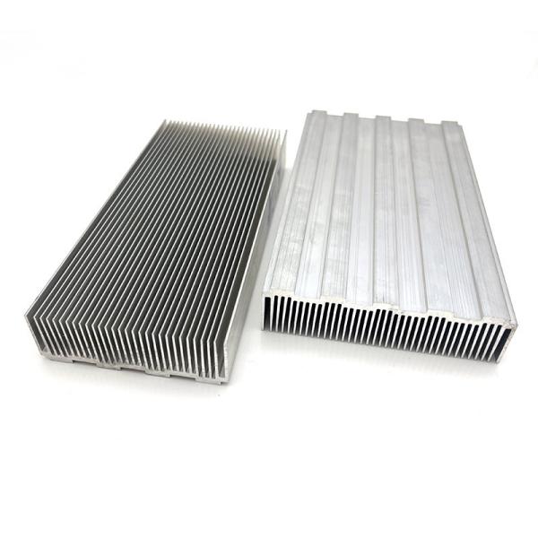 Soporte de personalización Anodizado CNC Aluminio Peine Radiador LED Piezas de Extrusión de Disipador de Calor de Diente Cerrado