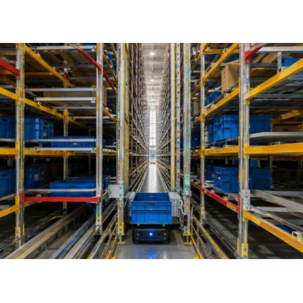 WMS Integrated Bin Stacker Crane for E-Commerce Fulfillment Centers