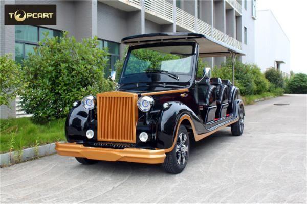 Electric Powered 6 Person Classic Car Golf Carts With Cool Style Accessories Cover