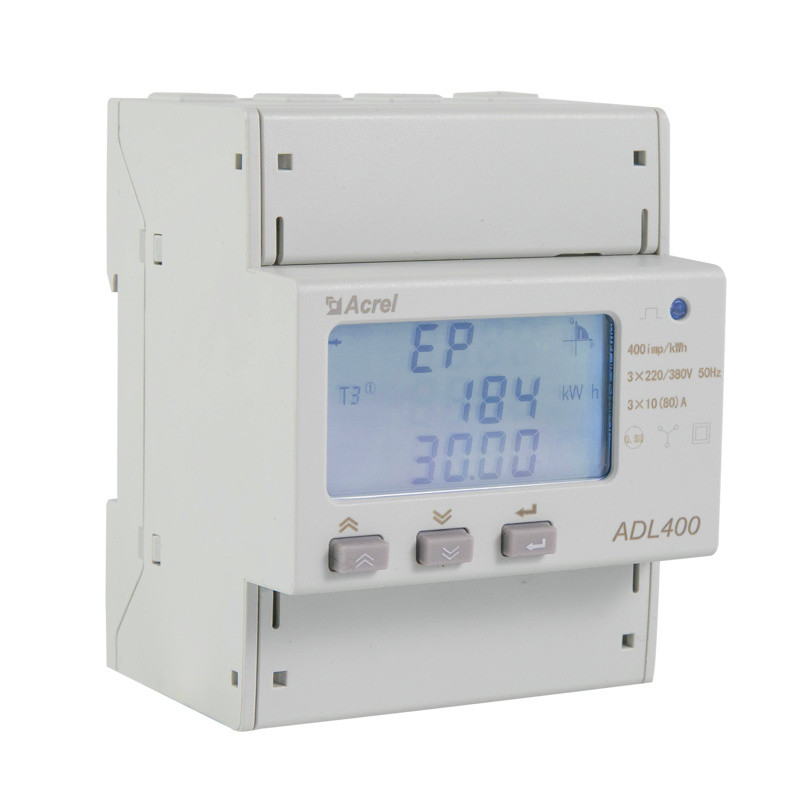 Рельс Din метра 3 участков 45~65HZ многофункциональный/Acrel установил счетчика энергии ADL400