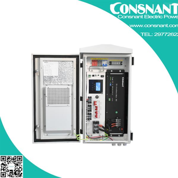 2021 Customized White 48VDC Outdoor Solar Power UPS System For Commercial Industry