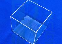 Ouvert latéral de la taille claire la cuboïde de cube en urne de quartz de conteneur durci