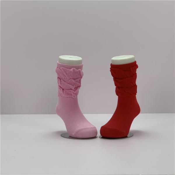 Pattern Solid Breathable Winter Infant Children Girl Thermal Lace Non Slip Socks For Baby