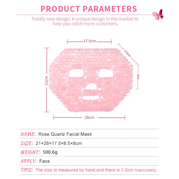 28cm Natural Cool Skin Facial Green Fluorite Jade Mask For Female