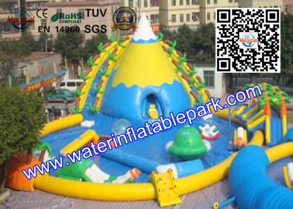 Funny  Kids Inflatable Water Park  ,  Inflatable Water Games With Repair Kits