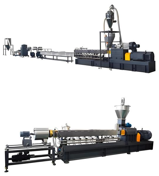 JCD-75C  800-1500kg Co-rotating Twin Screw Extruder For Engineering Plastic Modification