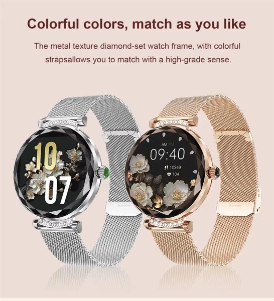 1.19 pulgadas NX7pro Smart Watch Bands Accesorios para mujeres Waterproof Moda de lujo Diamante