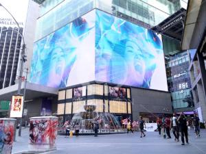 Outdoor Waterproof Transparent LED Screens 5500 Nits For Glass Wall Window