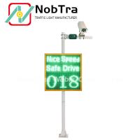 Radar de ondas solares milimétricas Lpr Detecta velocidade IP54 Signo 6500 Nits Vermelho E Verde