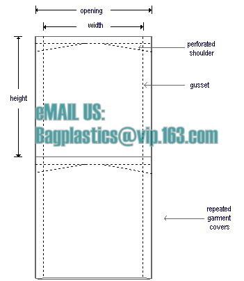 BIODEGRADABLE COMPOSTABLE CORN STARCH Poly dry cleaning garment bags on roll,Clean Garment Dry Cleaning Laundry Bag on R