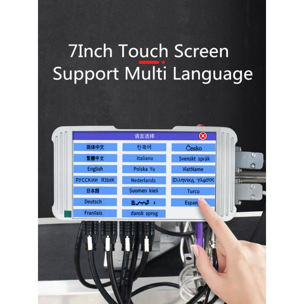 Touch Screen Auto Expiry Date Coding Logo TIJ Inkjet Printer Online Printing Machine