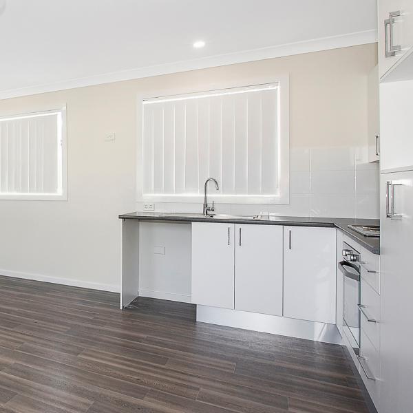 Plywood Modular Kitchen Cabinet White Matte Open Kitchen Cabinet