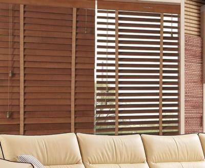 Wooden Venetian Blind Basswood Venetian Blinds for home office hotel windows doors Custom Made